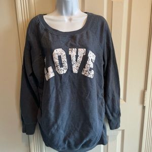 Feathers Maternity sweat shirt size L